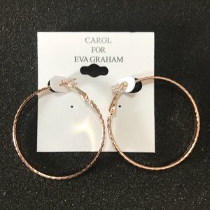 🆕 Carol for Eva Graham Rose Gold Toned Hoops